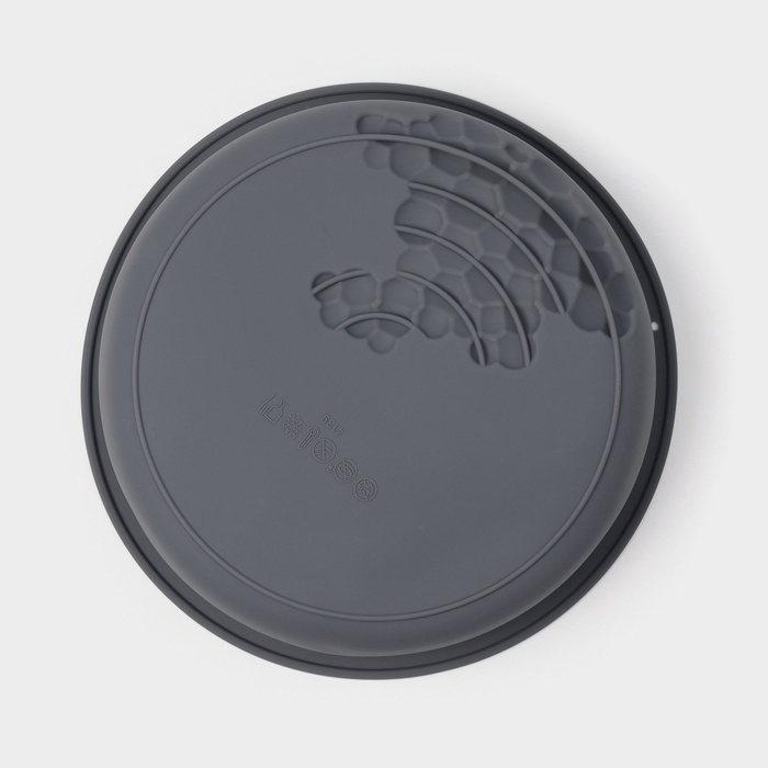 Форма для выпечки и муссовых десертов Доляна &laquo;Воздушность&raquo;, силикон, 18,5х4,5 см, внутр. d=17 см, серая