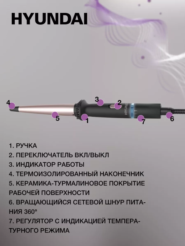 Щипцы H-HC1410 черный, 40Вт