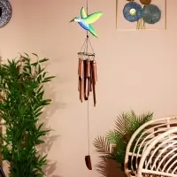 Музыка ветра "Колибри" бамбук 22х11х100 см