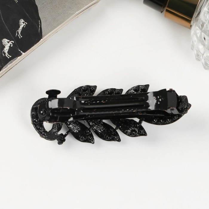 Заколка-автомат для волос "Лорена" лепестки, 8 см