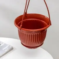 Кашпо для цветов &laquo;Венеция&raquo;, 3 л, с подвесом, коричневое