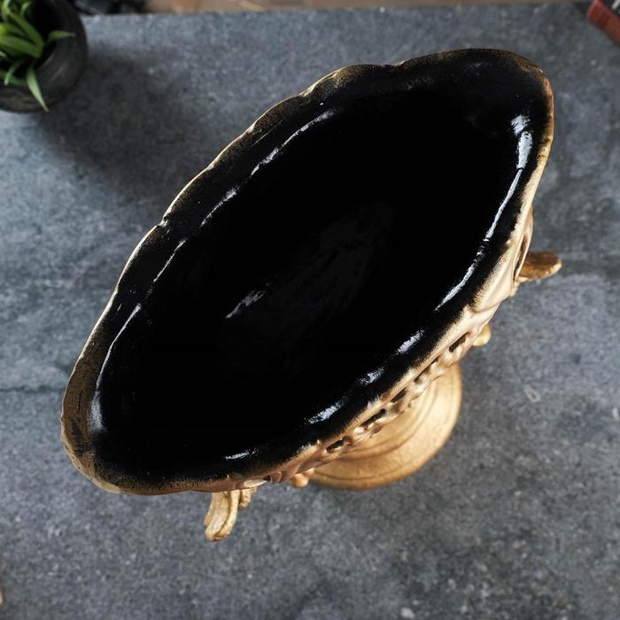 Подставка "Два ангела с ладьей" бронза, 20&times;28&times;52 см