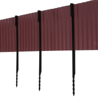 Лента бордюрная, 0.2 &times; 9 м, толщина 0.6 мм, пластиковая, гофра, тёмно-коричневая, Greengo