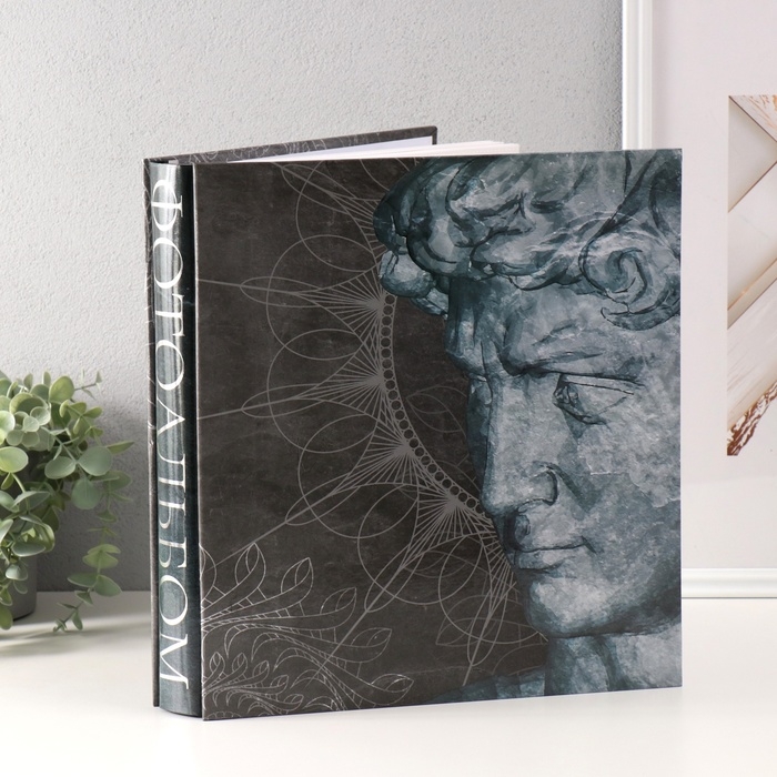Фотоальбом на 500 фото 10x15 см "Давид и мандала" в коробке, тиснение 5,5x30x33,5 см