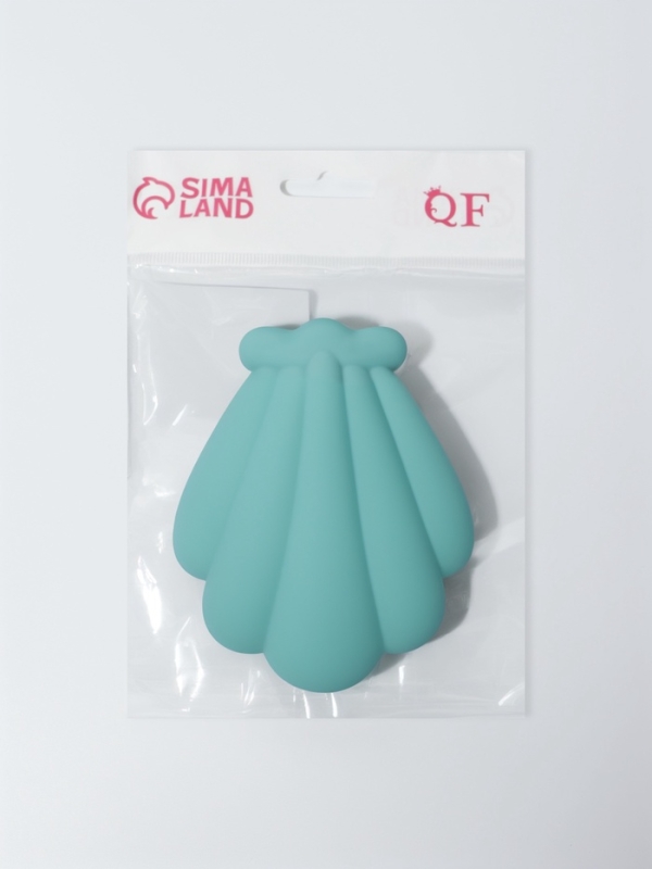 Расчёска массажная «Ракушка», 11×8.5 см, голубая Расчёска массажная «Ракушка», 11×8.5 см, голубая