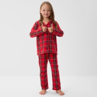 Пижама детская KAFTAN "Клетка" размер 30 (98-104 см) Пижама детская KAFTAN "Клетка" размер 30 (98-104 см)