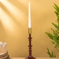 Подсвечник на 1 свечу "Сливовый" 10х10х31 см