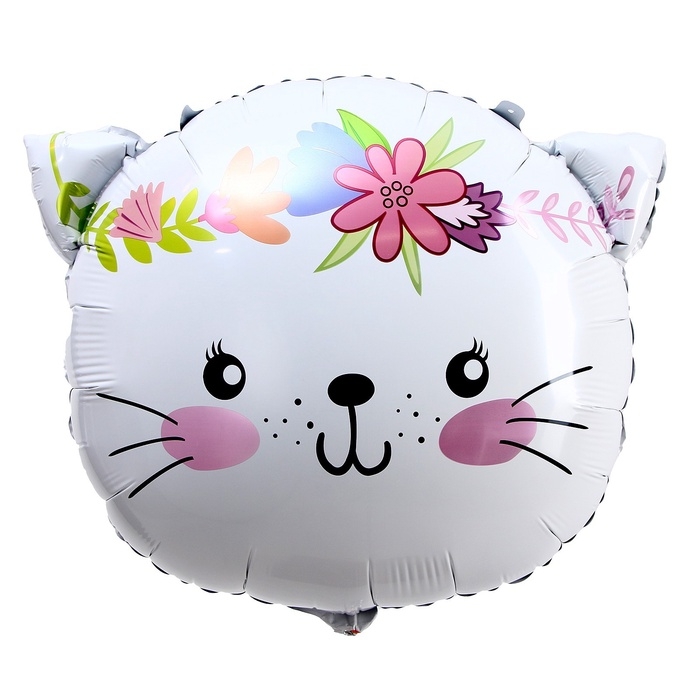 Воздушный шар фольгированный 22" &laquo;Милая кошечка&raquo;, фигура