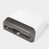 Диспенсер бумажных полотенец в листах, пластик белый