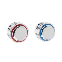 Ручка на смеситель ZEIN Z004, круглая, для кран-букс со штоком под квадрат, пластик, хром Ручка на смеситель ZEIN Z004, круглая, для кран-букс со штоком под квадрат, пластик, хром