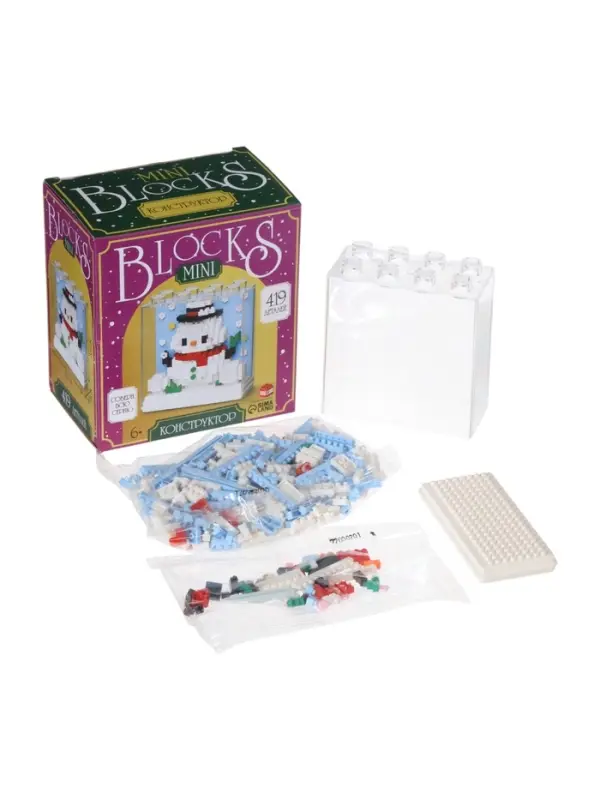 UNICON Конструктор "Mini Blocks", 419 деталей, снеговичек