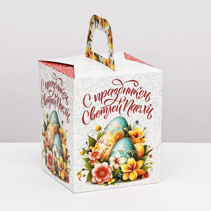 Пасхальная коробочка с окном "Светлая Пасха" 15 х 15 х 18 см