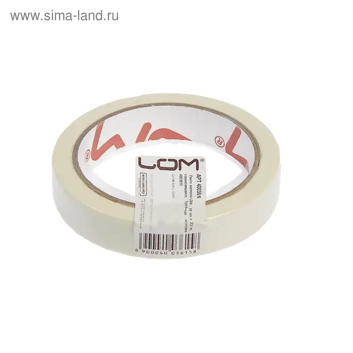 Лента малярная ЛОМ, самоклеящаяся, бумажная основа, 120 мкм, 19 мм &times; 23 м