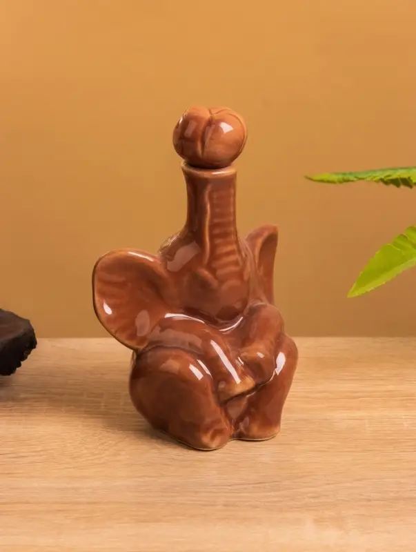 Сосуд для масла &laquo;Слон&raquo;, 7.5&times;9.5&times;14 см, керамика, коричневый