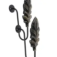 Крючок для штор CAPPIO KS041, цвет черный с золотом, набор 2 шт