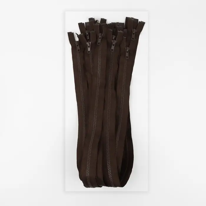 Молния &laquo;Трактор&raquo;, №5, разъёмная, замок автомат, 80 см, коричневая