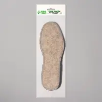 Стельки для обуви, утеплённые, двухслойные, фольгированные, окантовка, р-р RU 38 (р-р Пр-ля 40), 25 см, пара, серые