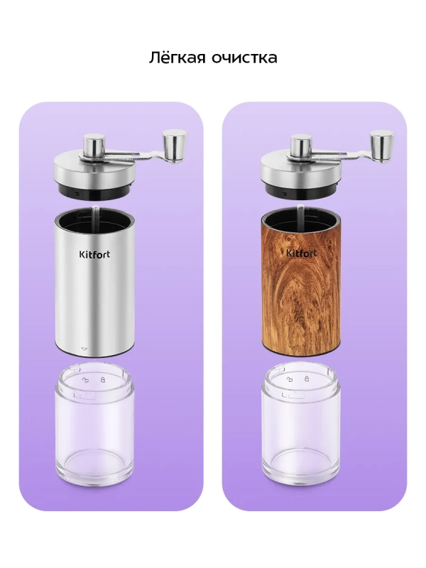 Набор ручных кофемолок жерновые для кофе КТ-7532