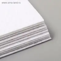 Фетр жесткий 1 мм 20&times;30 см белый