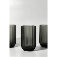 Стакан стеклянный Magistro &laquo;Грани&raquo;, 400 мл, 8&times;13 см, цвет графит