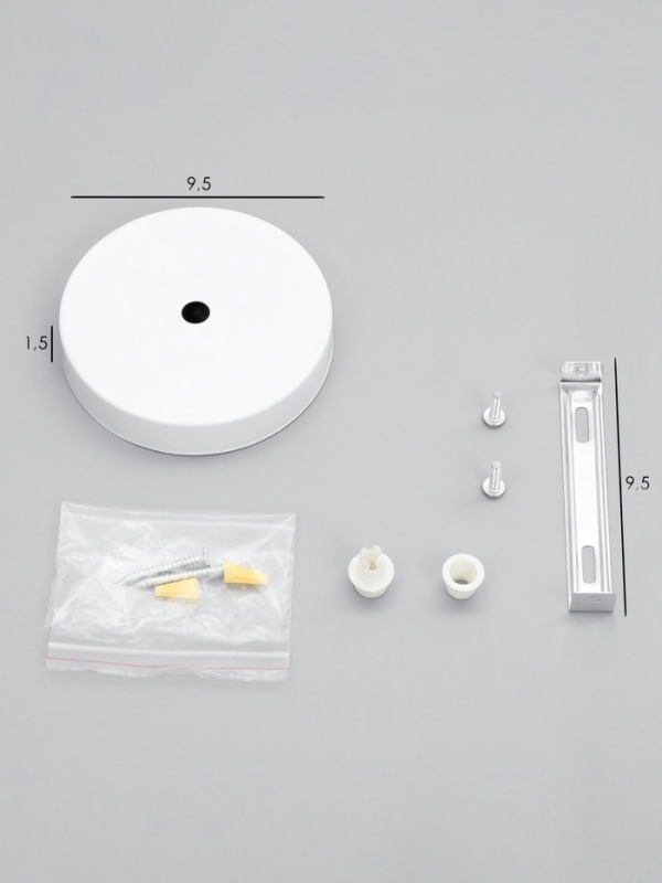 Чаша потолочная 10 см белый