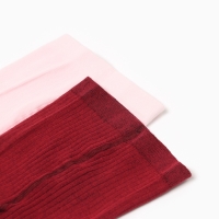 Набор колготок Крошка Я Flowers, рост 98-104 см, розовый/бордовый