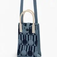 Сумка подр Зайцы, 12*4*17, отд на кнопке, дл ремень, синий