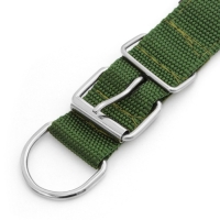 Ошейник "Комфорт" комбинированный, 58 х 3 см, ОШ 45-52 см, тёмно-зелёный