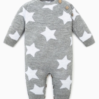 Комбинезон вязаный Крошка Я "Звезды" рост 86-92 см