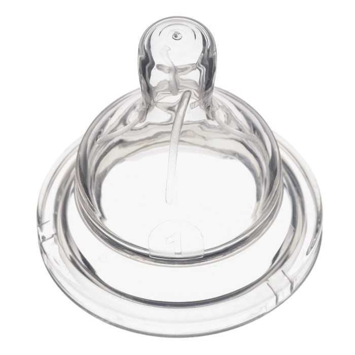 Соска на  бутылочку, антиколиковая, от 6 мес.,  Крошка Я, широкое горло,  медленный поток,  &Oslash;50 мм.