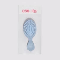 Расчёска - мини массажная, 14,5 &times; 6 см, цвет голубой
