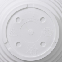 Горшок для цветов с поддоном &laquo;Алиса&raquo;, 0,5 л, цвет белый