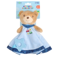 Комфортер - игрушка &laquo;Мишка&raquo;, погремушка, цвет голубой, Mum&Baby