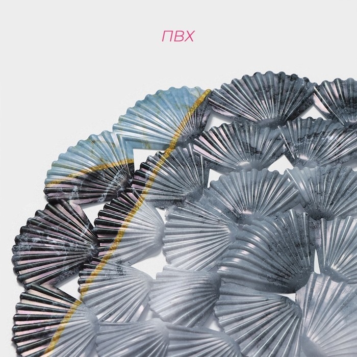 Коврик противоскользящий в ванну на присосках Доляна &laquo;Геометрика&raquo;, 35&times;65 см