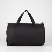 Сумка спортивная на молнии, длинный ремень, маленький размер, цвет чёрный