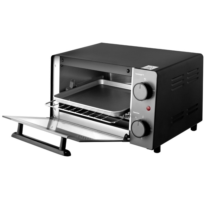 Мини-печь BRAYER 2600BR, 1200 Вт, 9 л, 65-230 &deg;С, таймер, чёрная