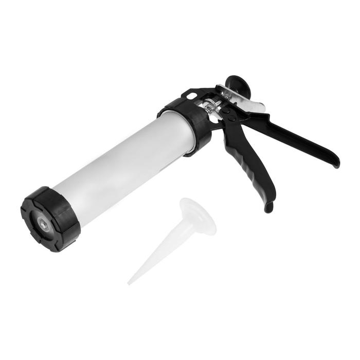 Пистолет для герметика ТУНДРА, закрытый, круглый шток, 400 мл