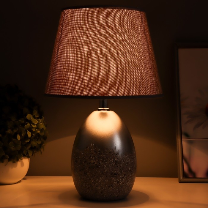 Настольная лампа "Лиднер" Е14 40Вт серо-серебристый 23х23х36 см