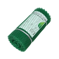 Сетка садовая, 0,5 &times; 20 м, ячейка ромб 15 &times; 15 мм, пластиковая, зелёная, Greengo