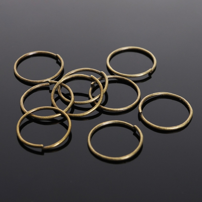 Кольцо соединительное 0,7&times;12 мм (набор 50 г, &plusmn; 440 шт.) СМ-995, цвет бронзы