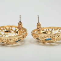 Серьги со стразами &laquo;Блеск вечера&raquo; клуб судьбы, цвет белый в золоте