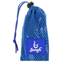 Эспандер-лента Sangh, эластичная, с захватами, 90х4 см, цвет синий