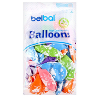 Шары латексные 14" &laquo;Малышарики. С первым ДР&raquo;, 5-сторонние, набор 25 шт., цвета, виды МИКС