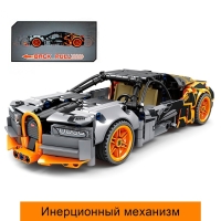 Конструктор Гонка «Бугатти», инерция, 385 деталей Конструктор Гонка «Бугатти», инерция, 385 деталей