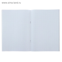 Тетрадь А4, 48 листов в клетку "Город", обложка мелованный картон, блок №2, белизна 75%, (серые листы)