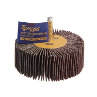 Круг лепестковый радиальный ТУНДРА, 80&times;30&times;6 мм, Р40