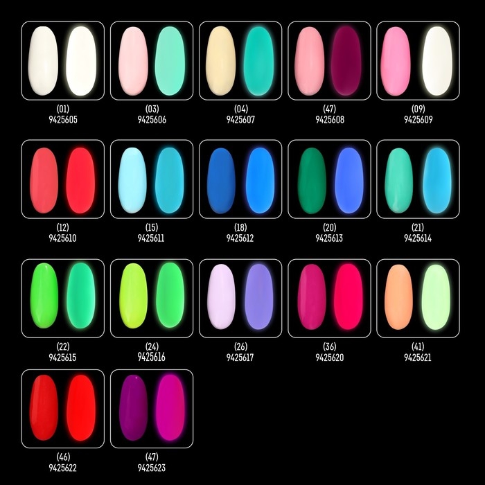 Гель лак для ногтей &laquo;GLOW IN THE DARK&raquo;, 3-х фазный, 8 мл, LED/UV, люминесцентный, цвет синий (18)