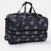 Сумка дорожная на колёсах, отдел на молнии с увеличением, наружный карман, длинный ремень, цвет серый Сумка дорожная на колёсах, отдел на молнии с увеличением, наружный карман, длинный ремень, цвет серый