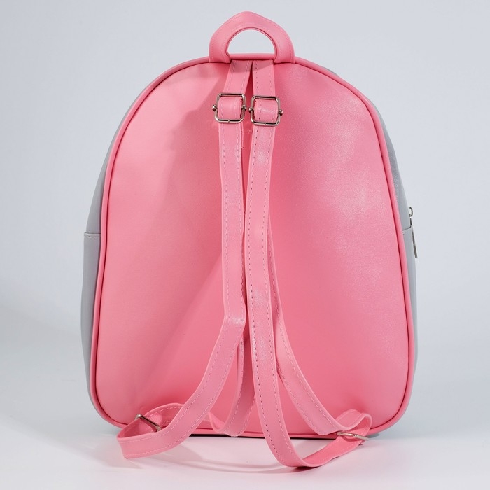 Рюкзак детский для девочки искусственная кожа, смайлы, голография, &laquo;НА РЕЙВЕ&raquo; 27х23 х 10 см