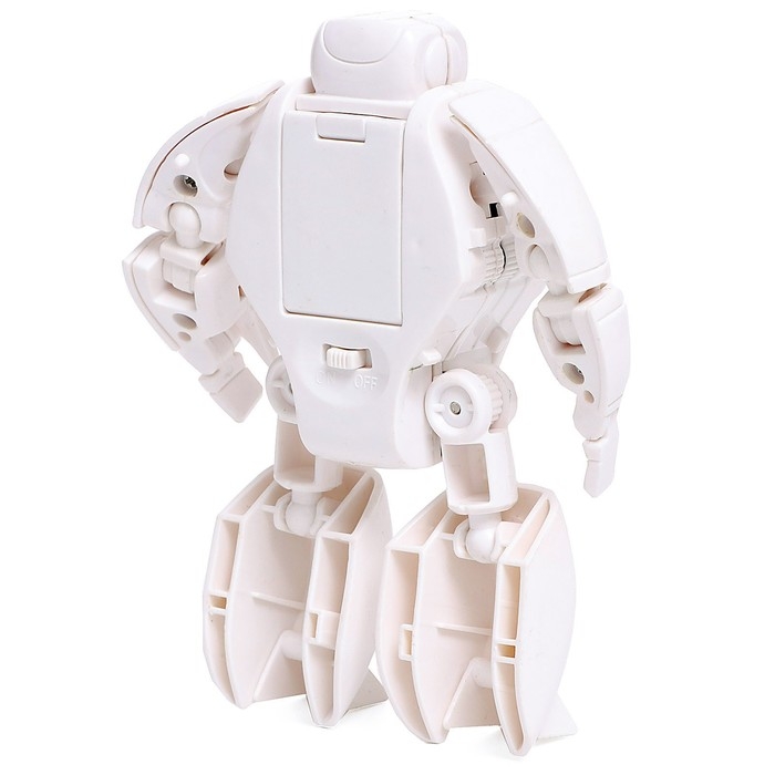 Робот &laquo;Будильник&raquo;, трансформируется, звуковые эффекты, цвет белый